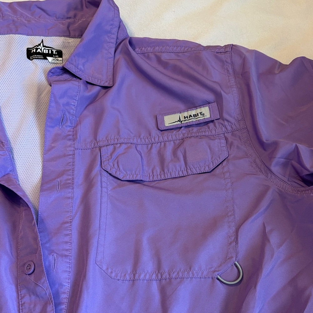 Habit Lavender Button-Up Shirt